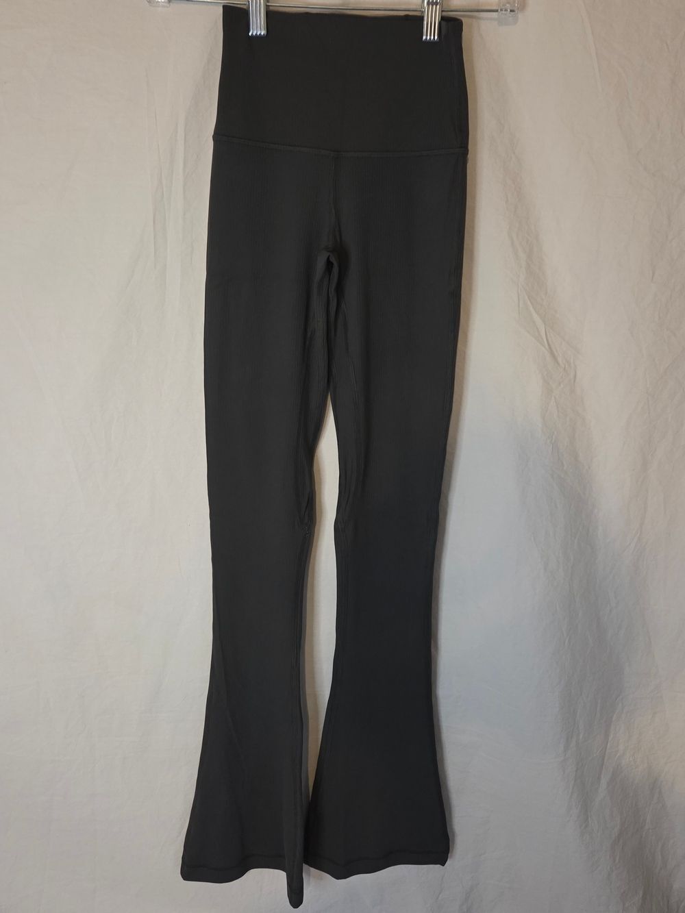 Lululemon W5GHUS Align High Rise Ribbed Mini Flare 30" Graphite Grey Size 0 NWOT